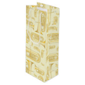 トゥバミュージシャンバンド先生ワイン抱き枕 ワインギフトバッグ (正面アングル)