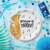 トゥバミュージックテーマバースデーパーティー紙プレート ペーパープレート (パーティー)