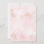 トゥバレリナドレスグリッター誕生日 招待状 (裏面)