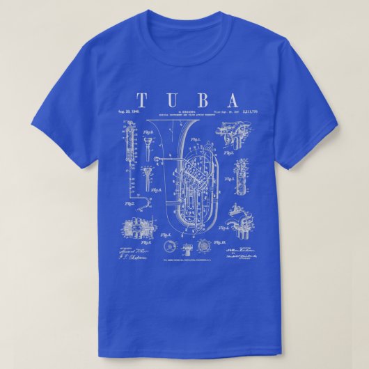 トゥバヴィンテージパテントチューバーストタピストスケッチプリント Tシャツ (デザイン正面)