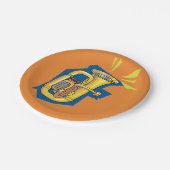 トゥバ楽器紙プレート ペーパープレート (アングル)