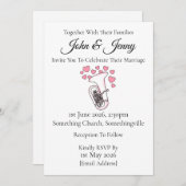 トゥバ結婚式招待状トゥバイストブラスミュージシャン 招待状 (正面/裏面)