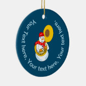 トゥバ雪だるま セラミックオーナメント (右)