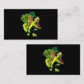 トゥバSt patricks dayボーイズ子供シャームロック恐竜 名刺 (正面/裏面)