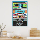 トゥパトリアエスラヴィダカラフル詩 ポスター (キッチン)