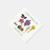 トゥビシュバット スタンダードカクテルナプキン (角)