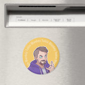 トゥビンモンキーフード付きスウェットシャツロゴ マグネット (インサイチュ (食洗機))