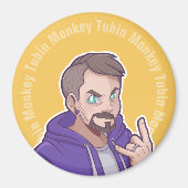 トゥビンモンキーフード付きスウェットシャツロゴ マグネット (正面)