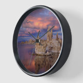 トゥファのフォーメーションMono Lake 壁時計 (傾斜)