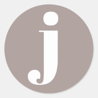 トゥペモノグラムのブラウンのミニマルイニシャル