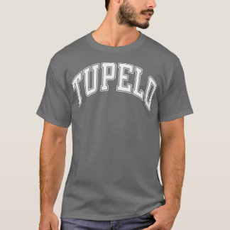 トゥペロミシシッピMSバーシティスタイルホワイト文字1 Tシャツ