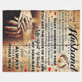 トゥマイホーンデザイン |ラブレター贈り物 フリースブランケット (正面(横))