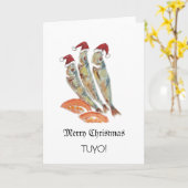 トゥヨフィリピーノテーマクリスマスカード カード (黄色い花)