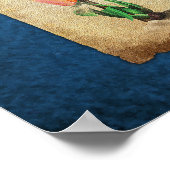 トゥリポマニアのグラフ(青) ポスター (角)