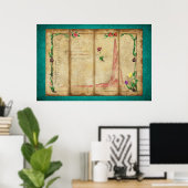 トゥリポマニアグラフ（ミント） ポスター (ホームオフィス)