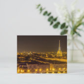 トゥリンのパノラマとモルAntonellianaの夜 ポストカード (スタンド正面)