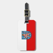 トゥリンシア国旗のラゲッジタグ ラゲッジタグ (正面縦)