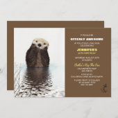 トゥリー素晴らしキュートーター航海の誕生日 招待状 (正面/裏面)