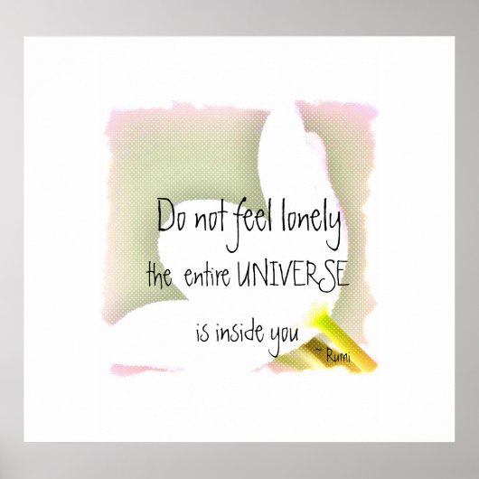 トゥリ点々のあるルプルーミ引用文 ポスター (正面)