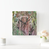 トゥルオアハカファミリーオアックス1 スクエア壁時計 (ホーム)