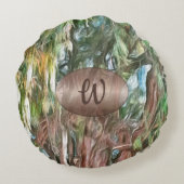 トゥルオアハカOAX1の木 ラウンドクッション (裏面)