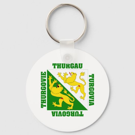トゥルガウスイスカントン国旗 キーホルダー (正面)