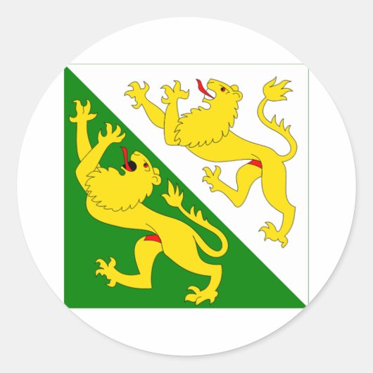 トゥルガウ国旗 ラウンドシール (正面)