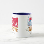 トゥルキイェイイスタンブールヴィンテージ国旗トルコ土産 マグカップ (中央)