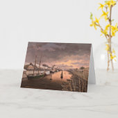 トゥルクの川のオーラの眺め カード (黄色い花)