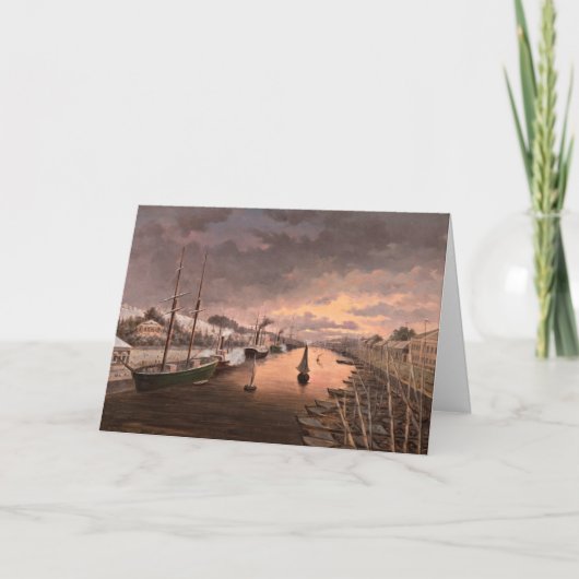 トゥルクの川のオーラの眺め カード (正面)