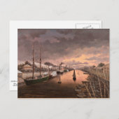 トゥルクの川のオーラの眺め ポストカード (正面/裏面)