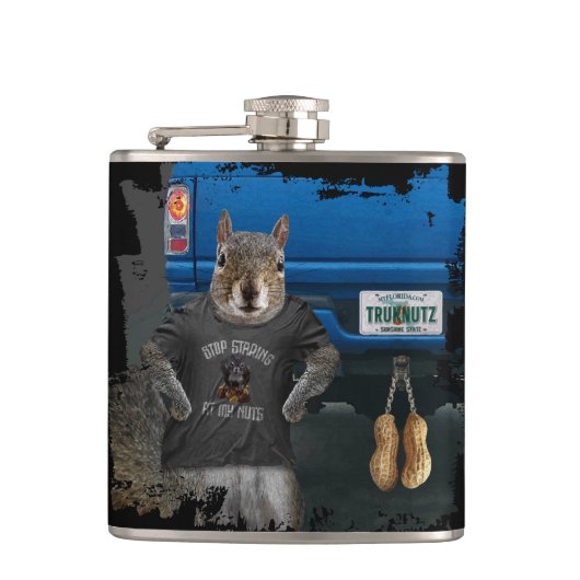 トゥルクNutz – リスおもしろいトトラックナット フラスク (正面)