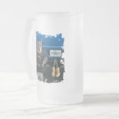 トゥルクNutz – リスおもしろいトトラックナット フロストグラスビールジョッキ (正面左)