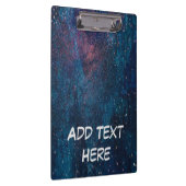 トゥルコーズ銀河系絵を描スパークル クリップボード (右)
