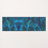 トゥルコーズ銀河系絵を描スパークル ヨガマット (裏面(横))