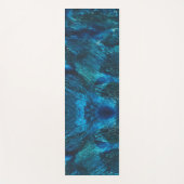 トゥルコーズ銀河系絵を描スパークル ヨガマット (正面)