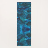 トゥルコーズ銀河系絵を描スパークル ヨガマット (裏面)