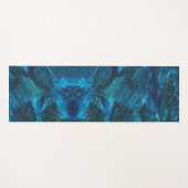 トゥルコーズ銀河系絵を描スパークル ヨガマット (正面(横))