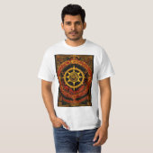 トゥルサのドームのヘビのロゴヘビのサンロゴ Tシャツ (正面フル)