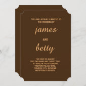 トゥルシンプルミニマル結婚式招待状 招待状 (正面/裏面)