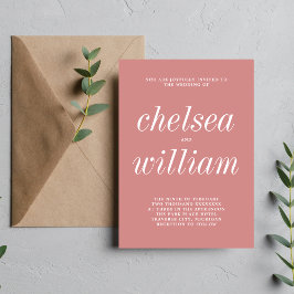 トゥルシンプル2ダスティバラミニマル結婚リスト 招待状