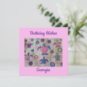 トゥルズ&サークルフラット誕生日カード カード (スタンド正面)