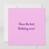 トゥルズ&サークルフラット誕生日カード カード (裏面)