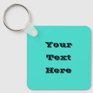 トゥルターコイズブルーグリーン南西無地の色 キーホルダー