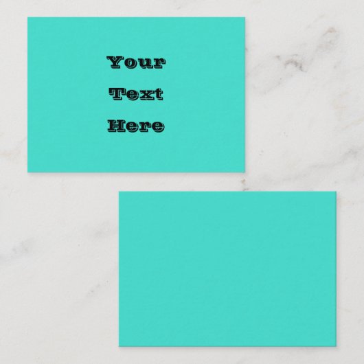 トゥルターコイズブルーグリーン南西無地の色 ノートカード (正面/裏面)
