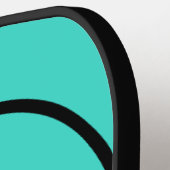 トゥルターコイズブルーグリーン南西無地の色 ピックルボールラケット (左詳細)