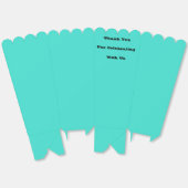 トゥルターコイズブルーグリーン南西無地の色 フェイバーボックス (見開き)