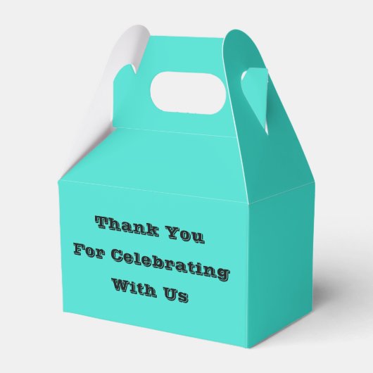 トゥルターコイズブルーグリーン南西無地の色 フェイバーボックス (正面サイド)