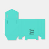 トゥルターコイズブルーグリーン南西無地の色 フェイバーボックス (折り畳みなし)