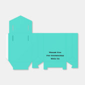 トゥルターコイズブルーグリーン南西無地の色 フェイバーボックス (折り畳みなし)